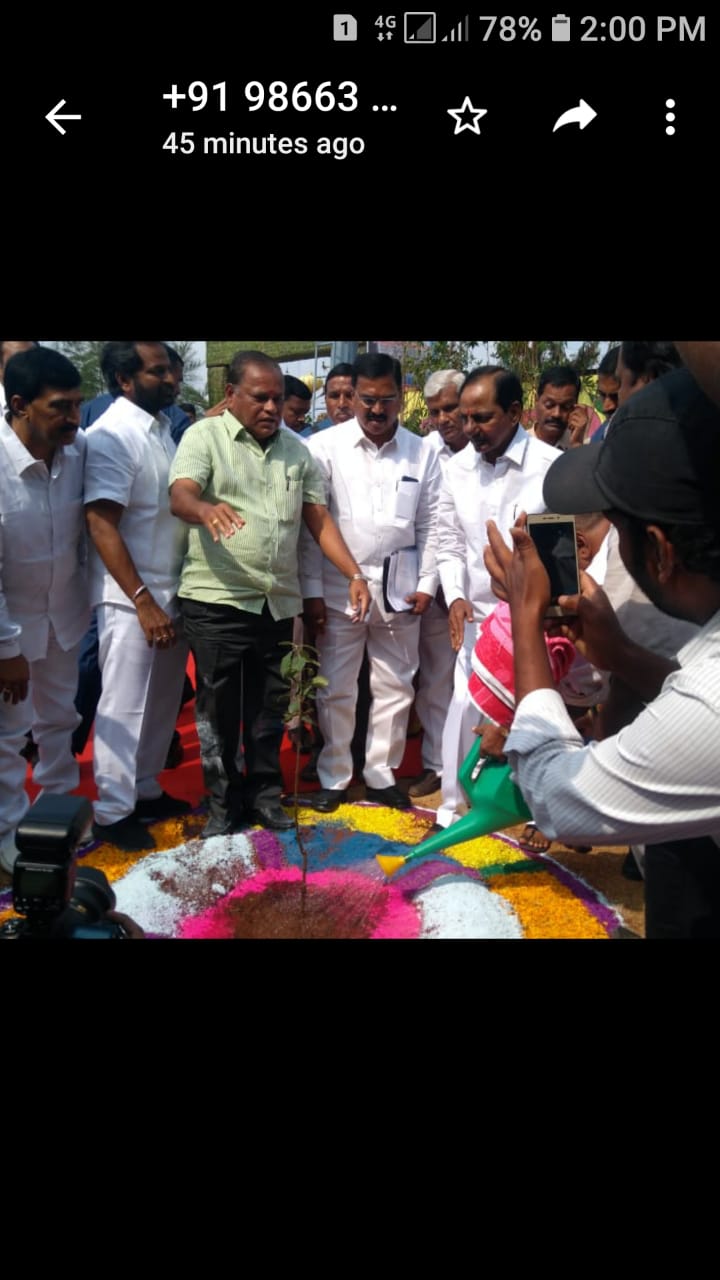 Opening ceremony function of HRMN-99 apple plantation by Hon'ble Chief Minister, Telangana (1)